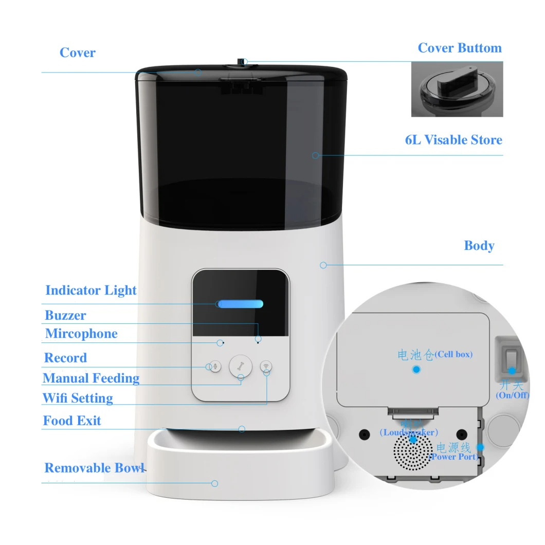 WiFi APP Automatic Pet Feeder-4